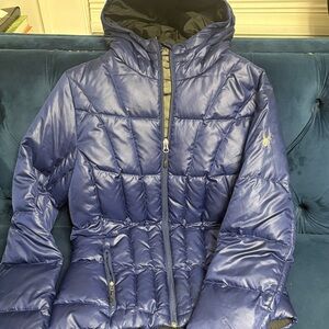 Women's Blue Puffer Jacket
